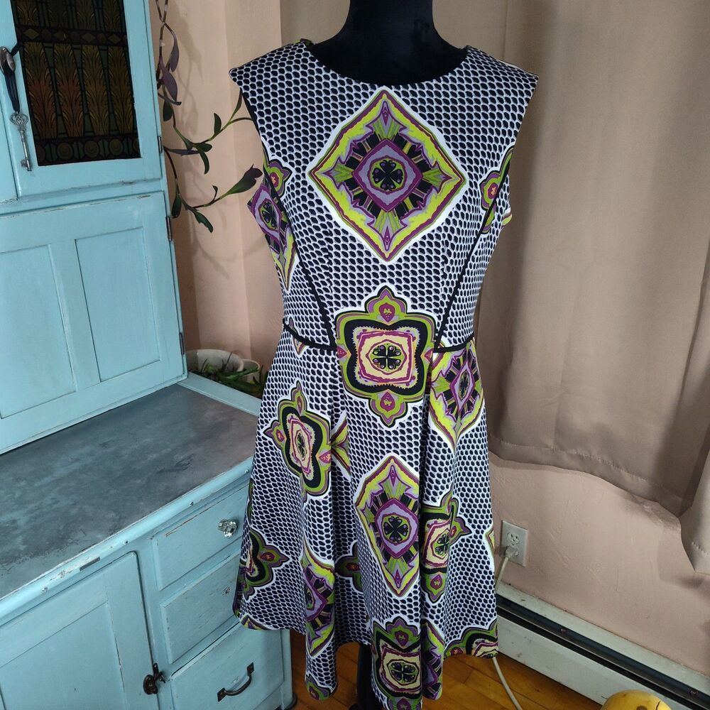 Gabby Skye Dress Womens 10 Sleeveless Career